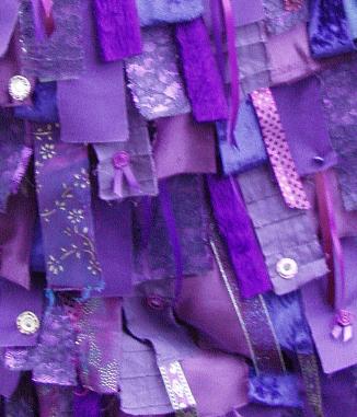 Close up showing layout of strips